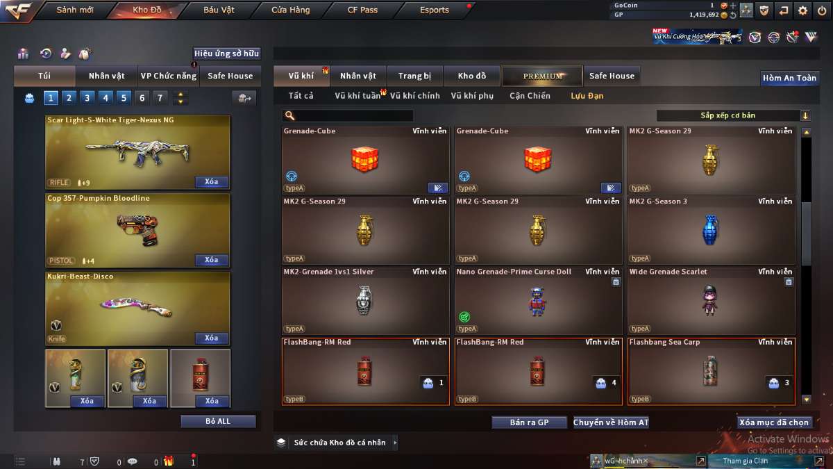 shop acc cf uy tin gia re